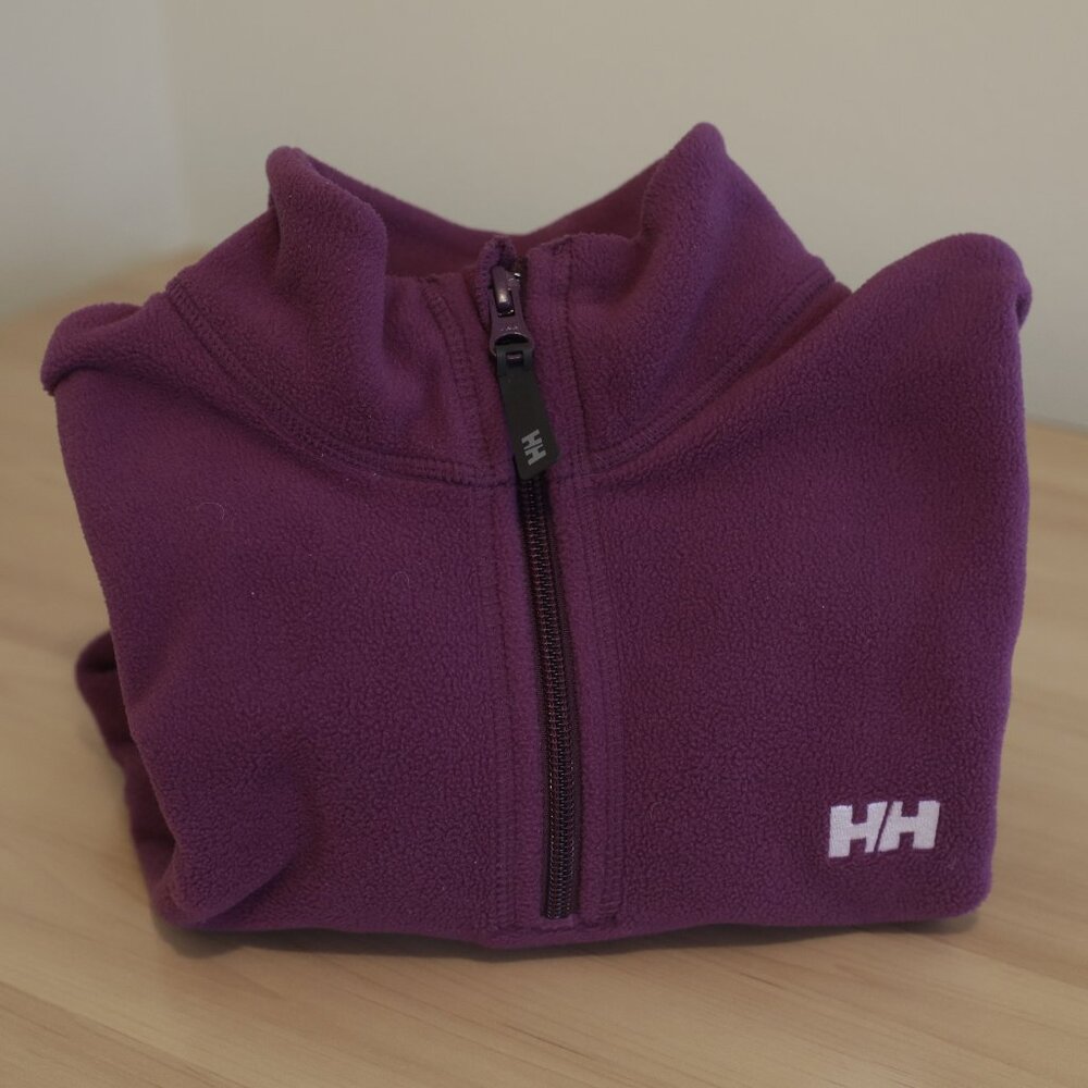 Helly Hansen Polartec Classic Pullover Half Zip Fleece Sz Small in Purple